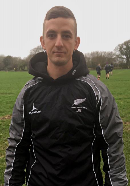 Jack Richards - a try for the Whitland centre